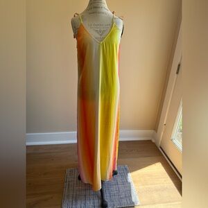 Forever 21 Pink and Orange Slip Dress